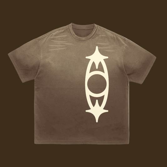 PREMARE Brown Graphic Tee