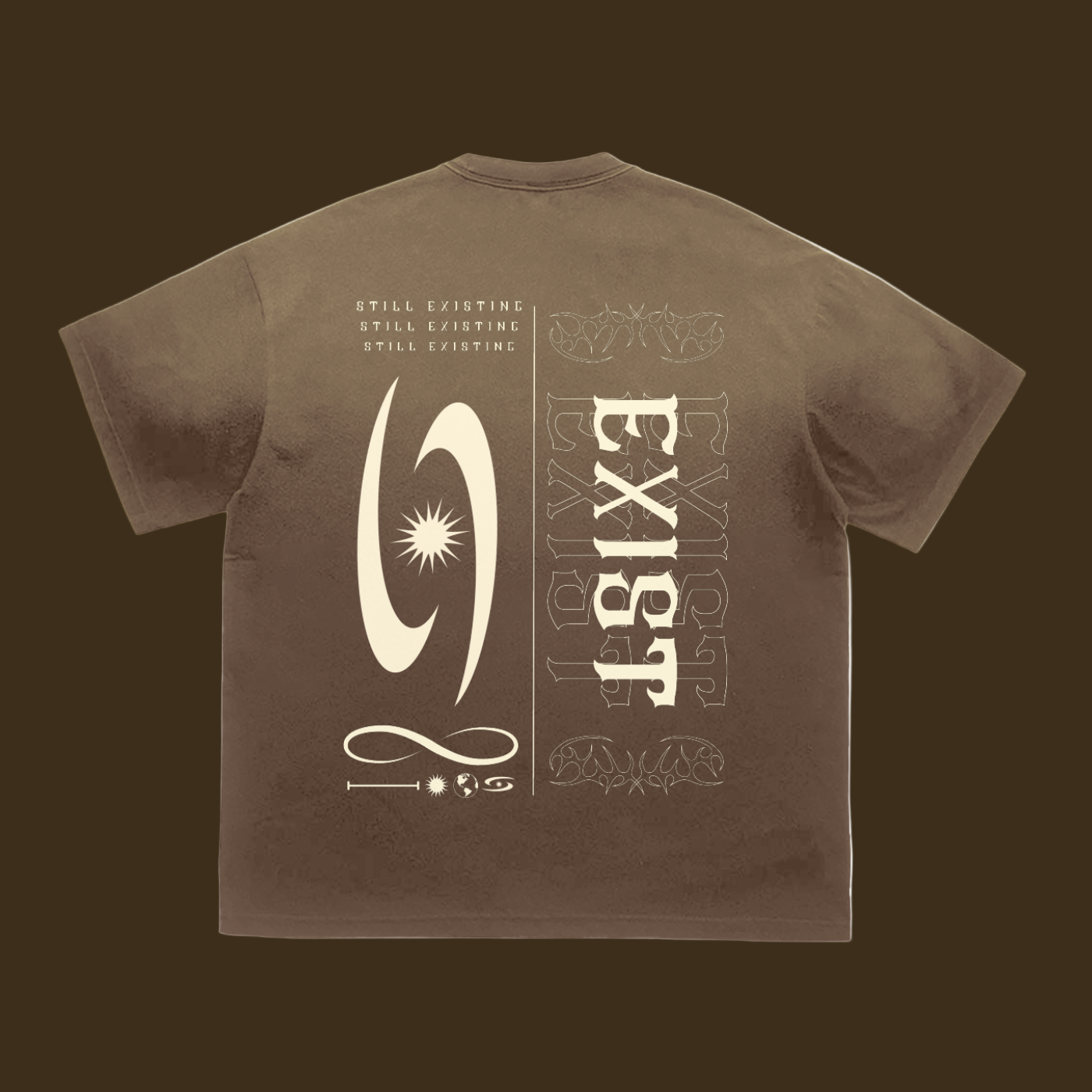 EXIST Brown Graphic Tee