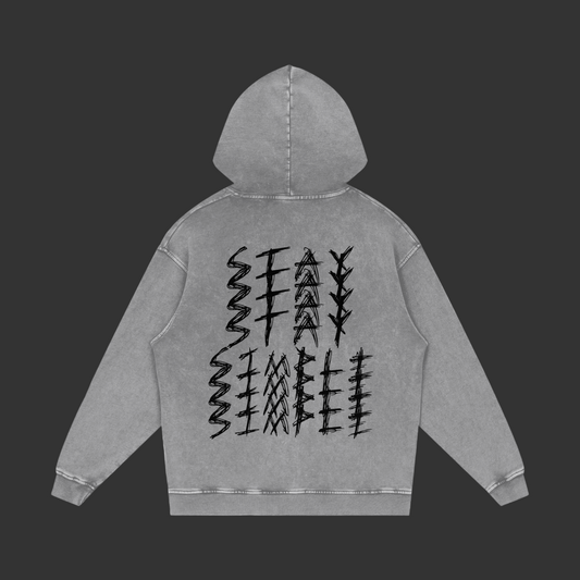 Acid Wash Oversize Hoodie - 420 GSM