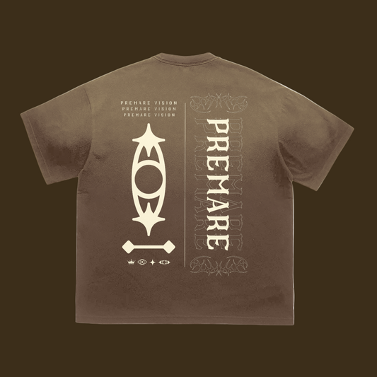 PREMARE Brown Graphic Tee